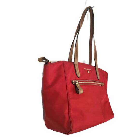 Michael Kors Red Vinyl Women's Tote - Picture 3 of 8